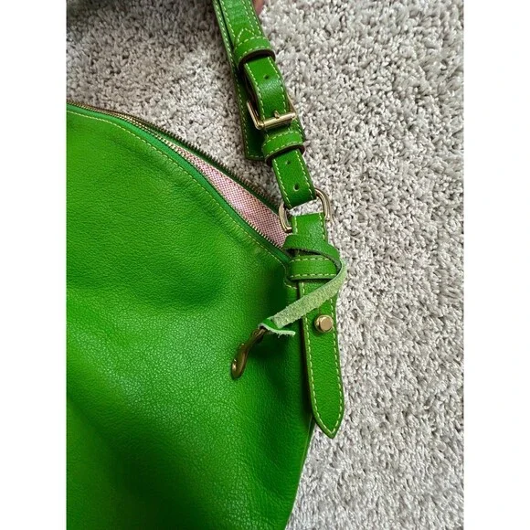 DOONEY AND BOURKE GREEN APPLE NORTH SOUTH ZIPPER SAC ORG. - Picture 10 of 12